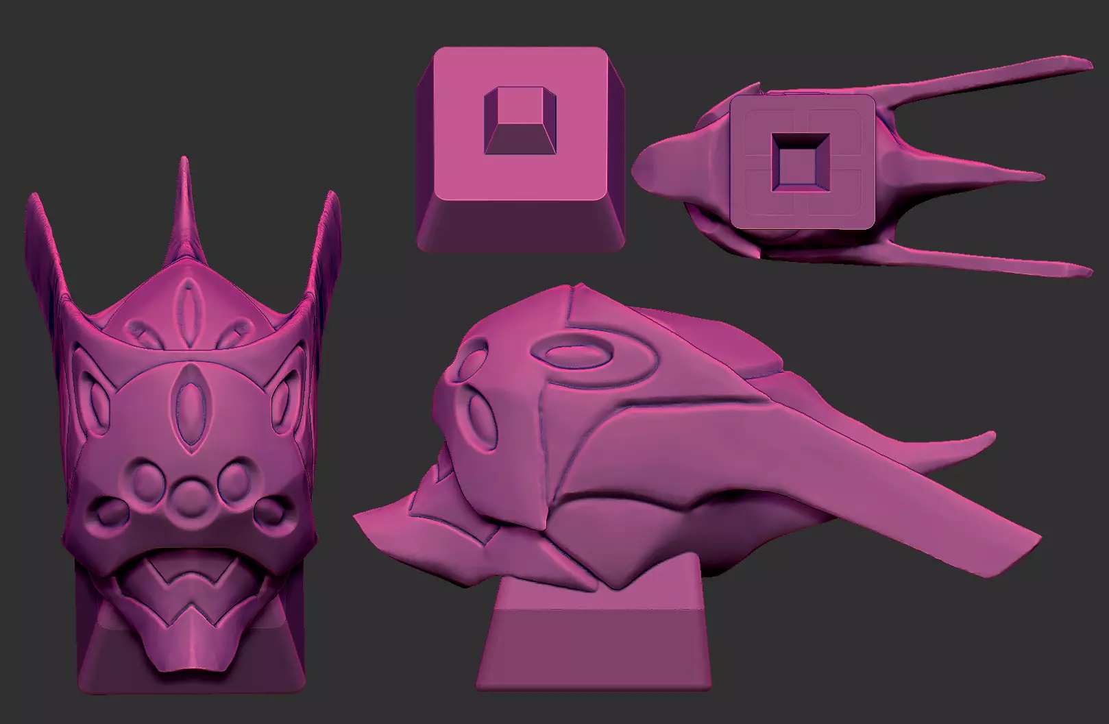 Eva unit 08 Mechanical Keyboard Keycaps 3D print model