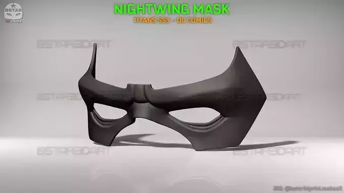 Nightwing Eyes Mask - TITANS season 3 - DC comics Cosplay 3D print model