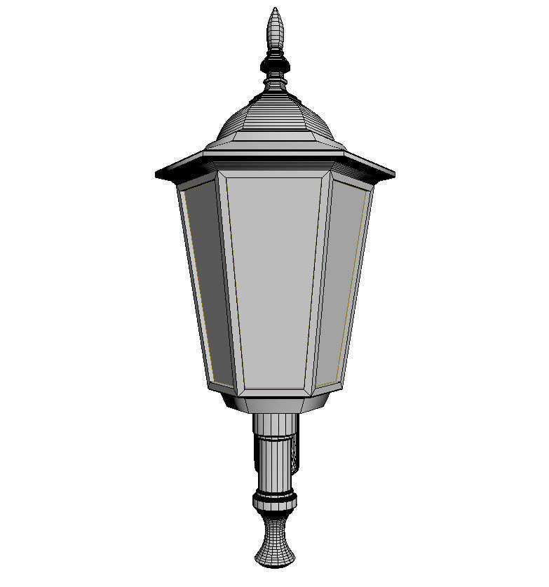lamp 3d model outdoor 3D model_7