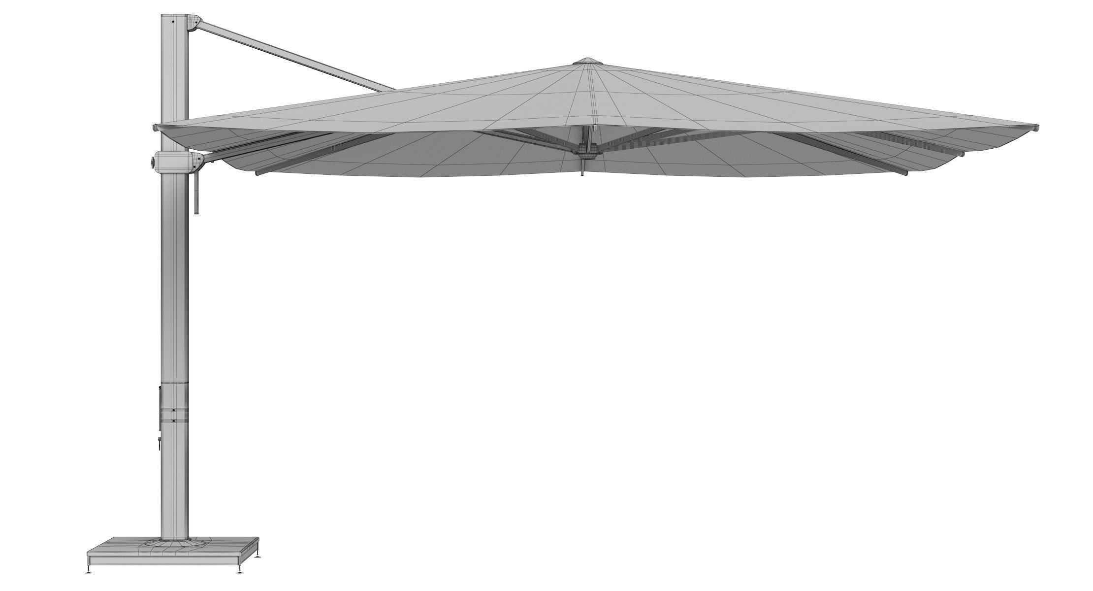 Glatz Aura Sunshade Patio Umbrella 3D model_8