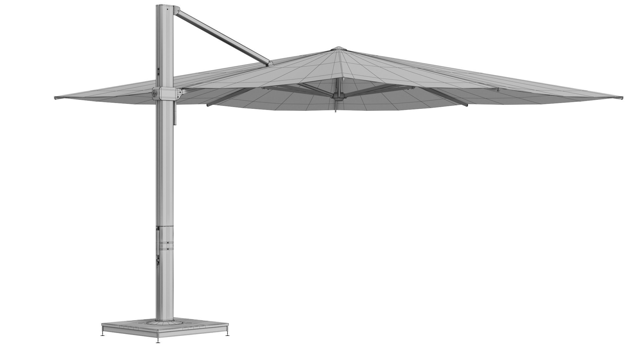 Glatz Aura Sunshade Patio Umbrella 3D model_9