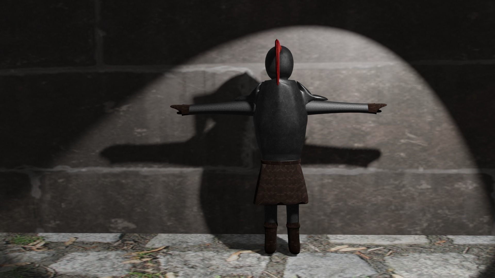 Knight 01 Low-poly 3D model_1