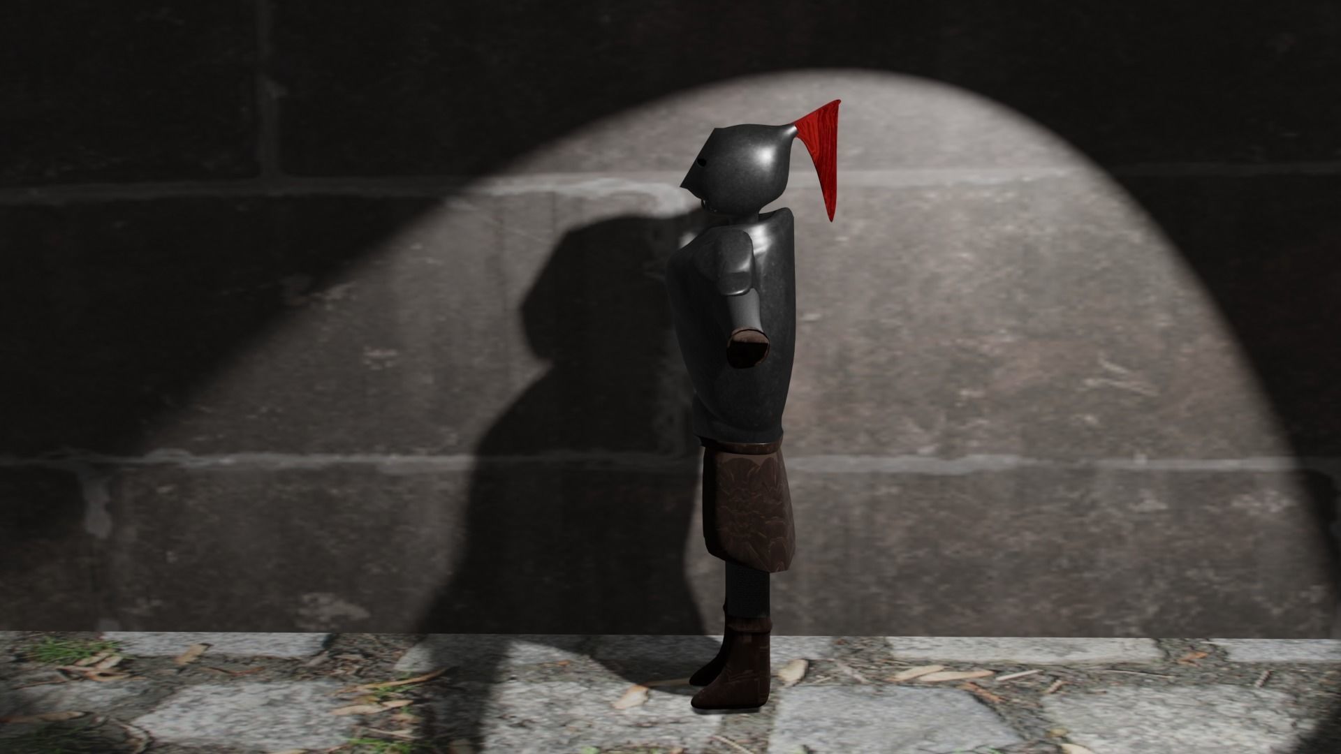 Knight 01 Low-poly 3D model_2