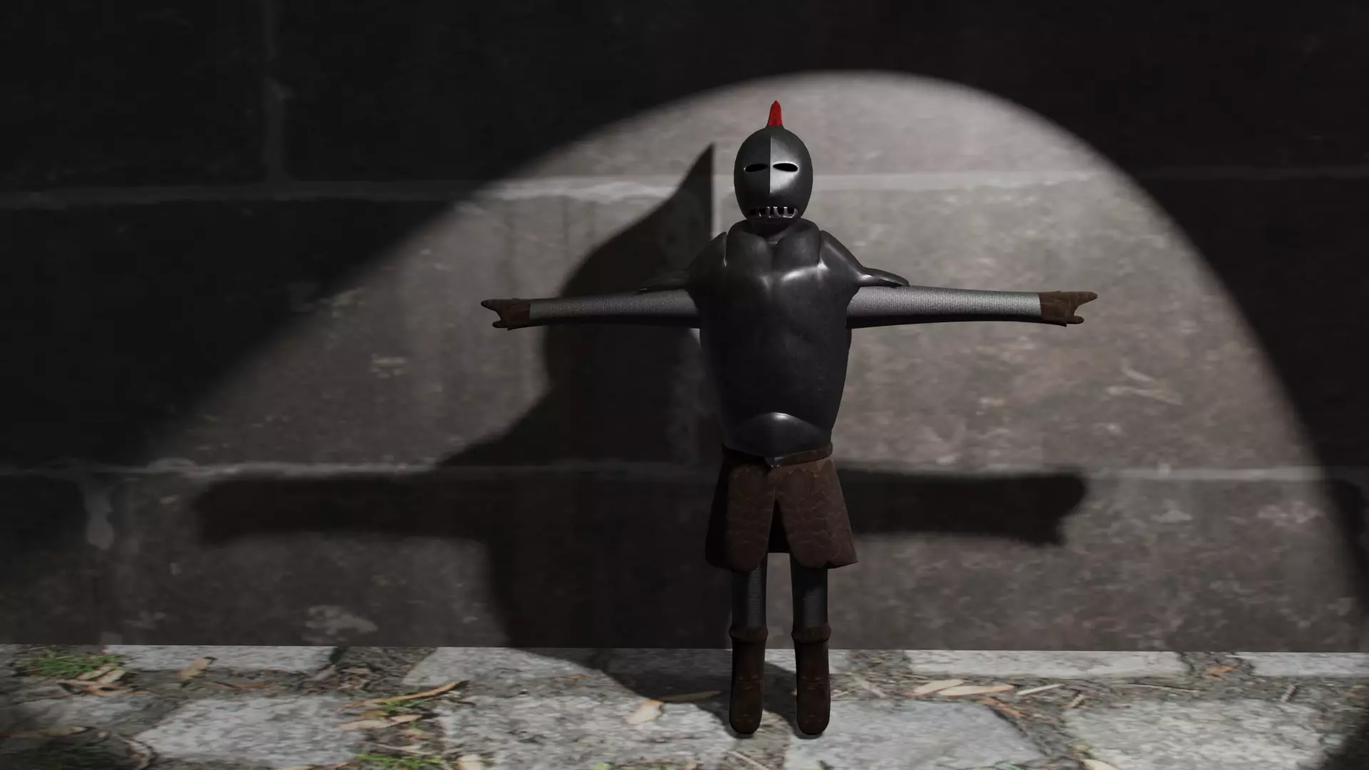 Knight 01 Low-poly 3D model_0