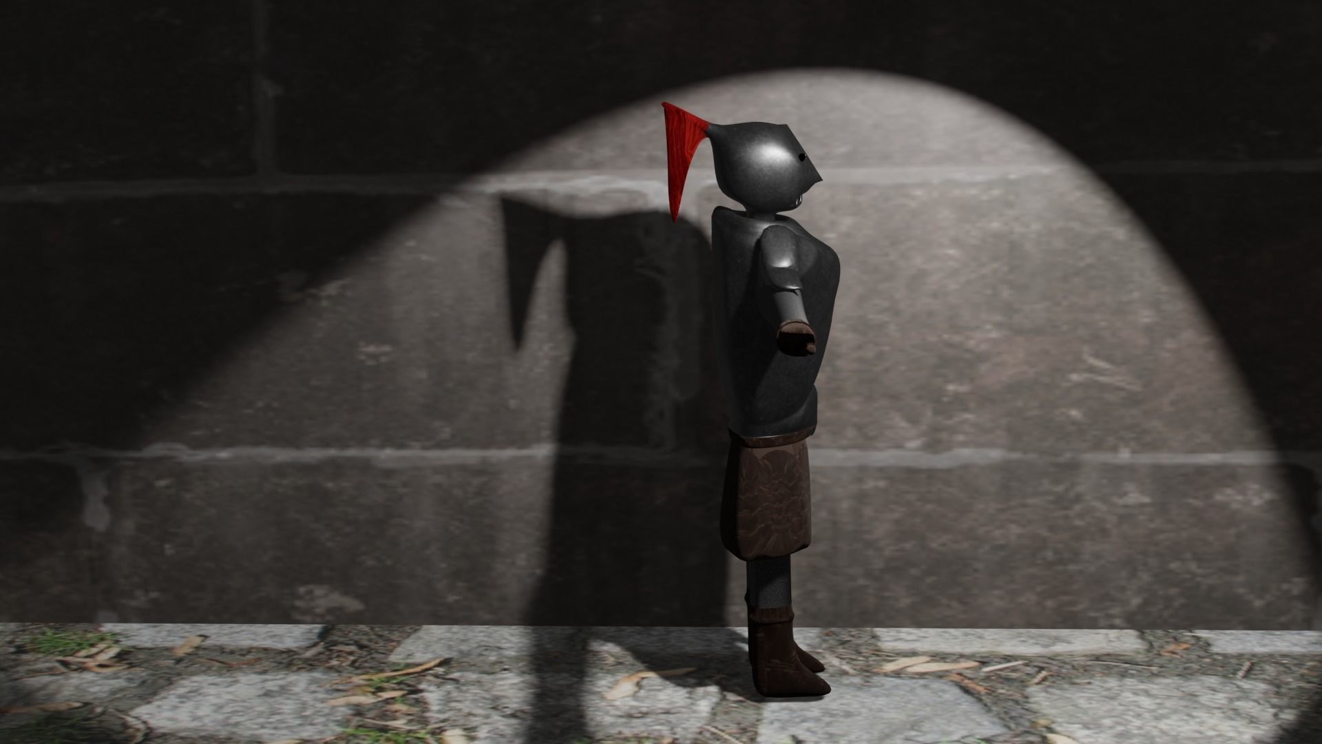 Knight 01 Low-poly 3D model_3