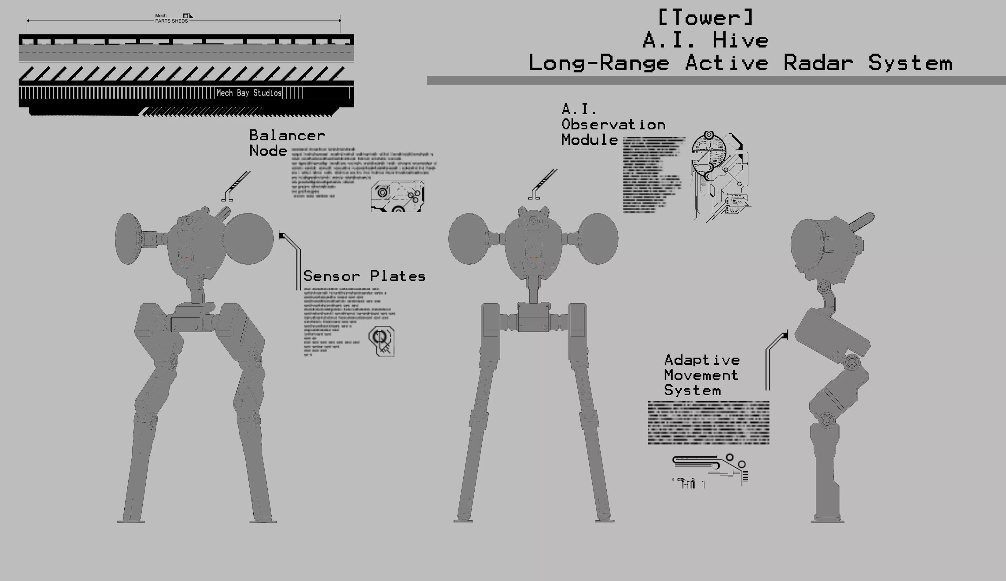 Hive AI Unit - Tower 3D print model
