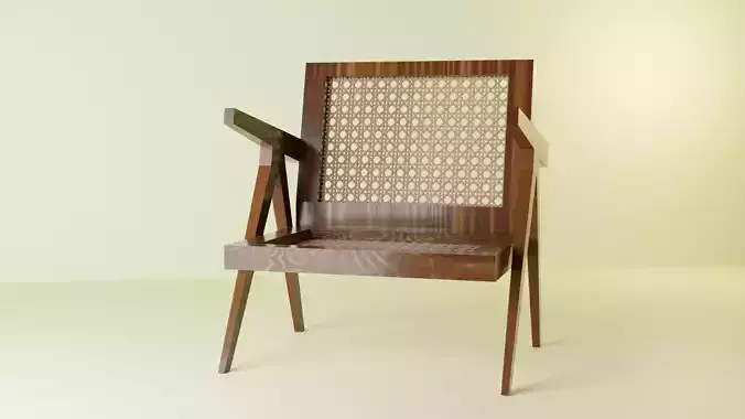Wooden Rattan Chair