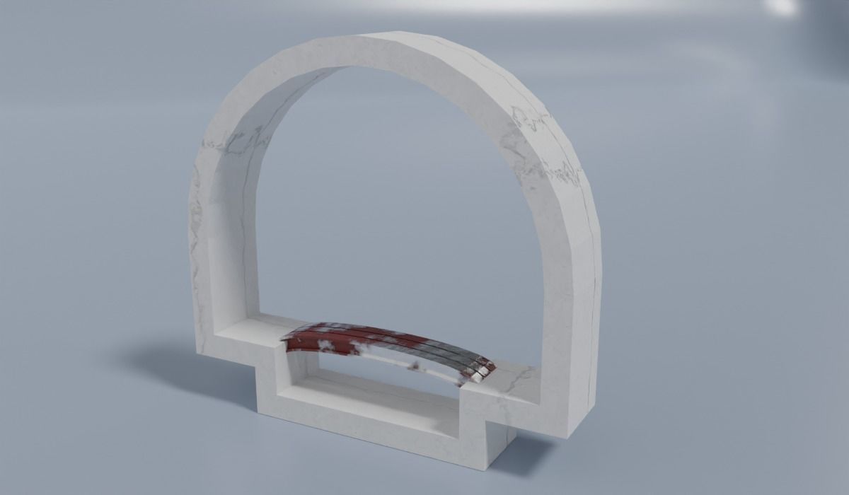 Canal segments Low-poly 3D model_5
