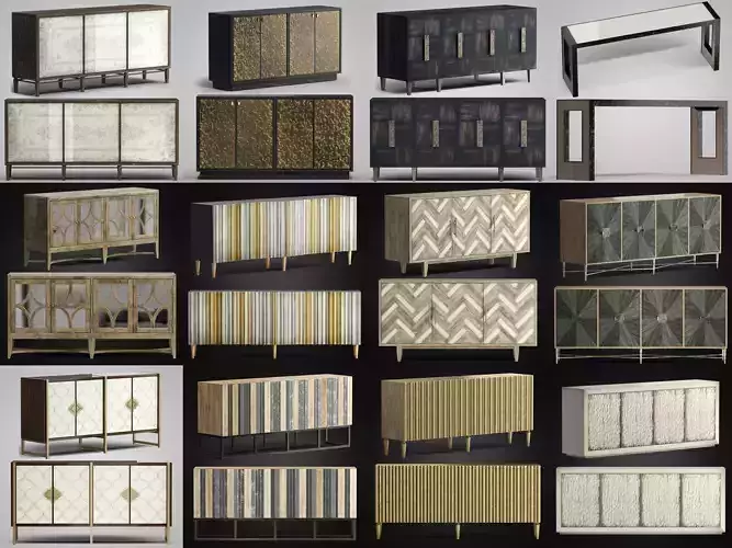 Furniture Sideboard and Chest of drawer Collection 02 