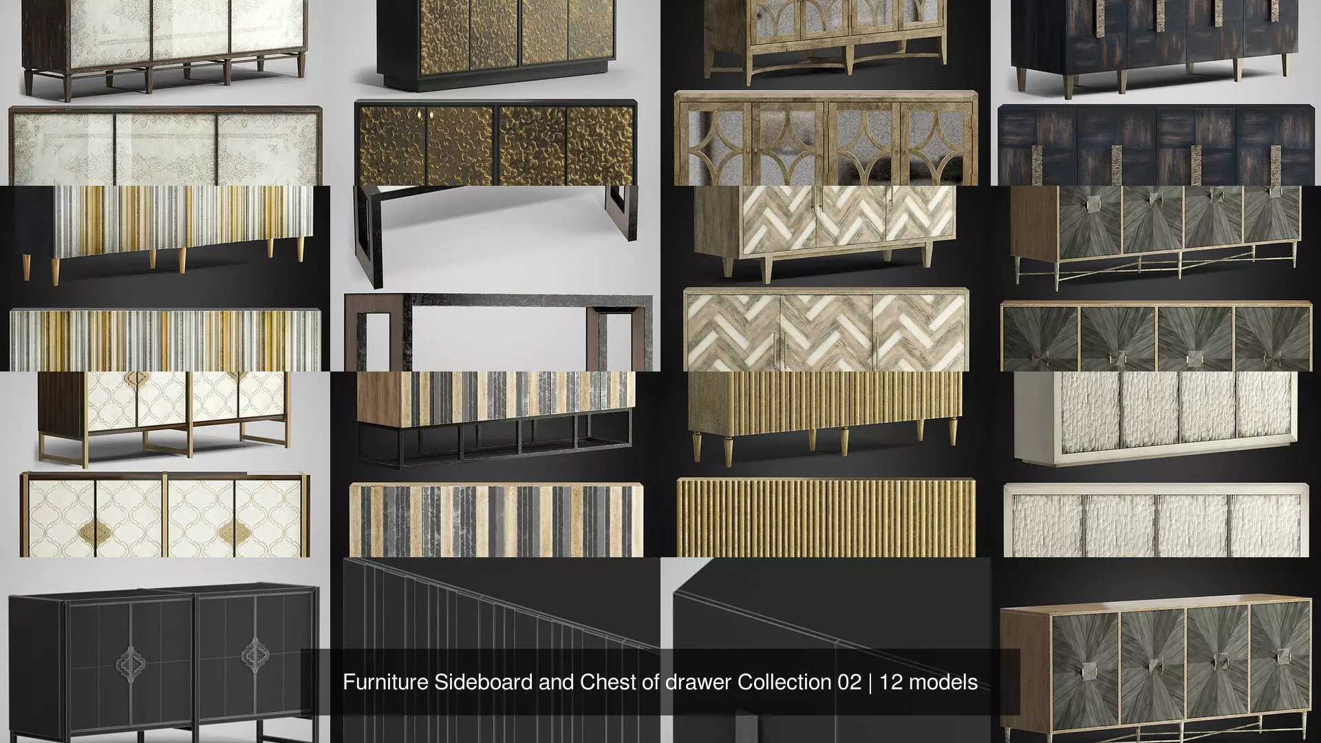 Furniture Sideboard and Chest of drawer Collection 02 _1