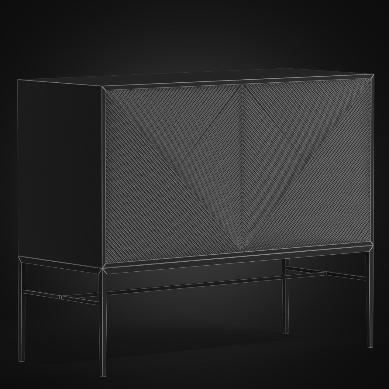 Cascade Credenza 3D model_4