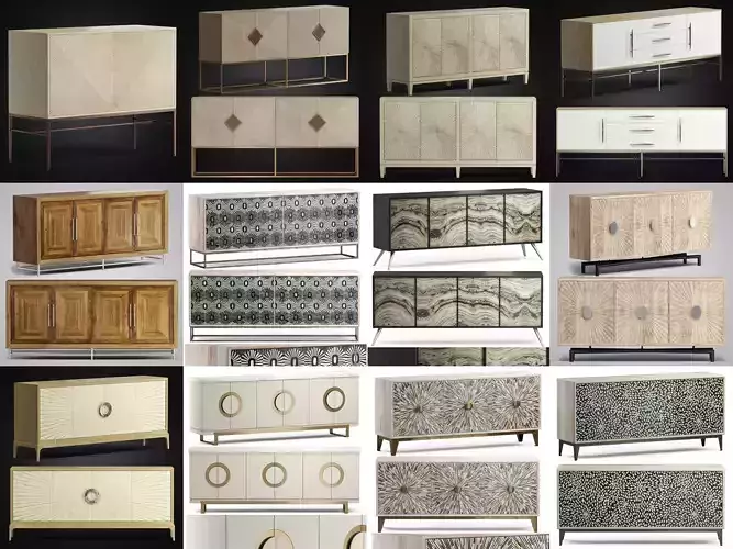 Furniture Sideboard and Chest of drawer Collection 03 