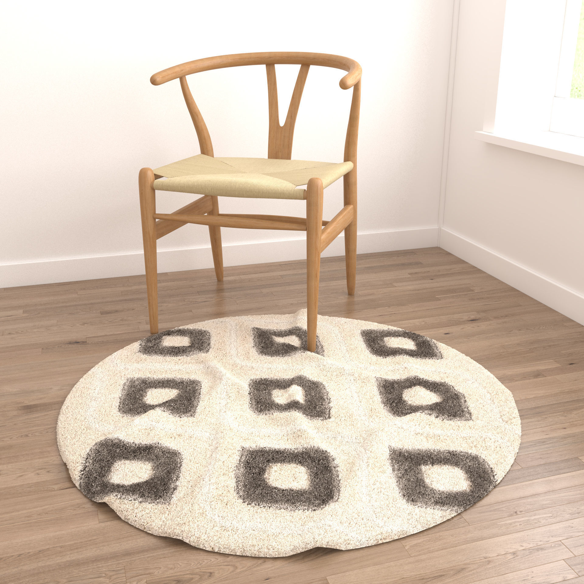 Rugs No 298 Low-poly 3D model_3