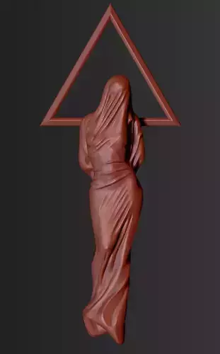veiled woman sculpture