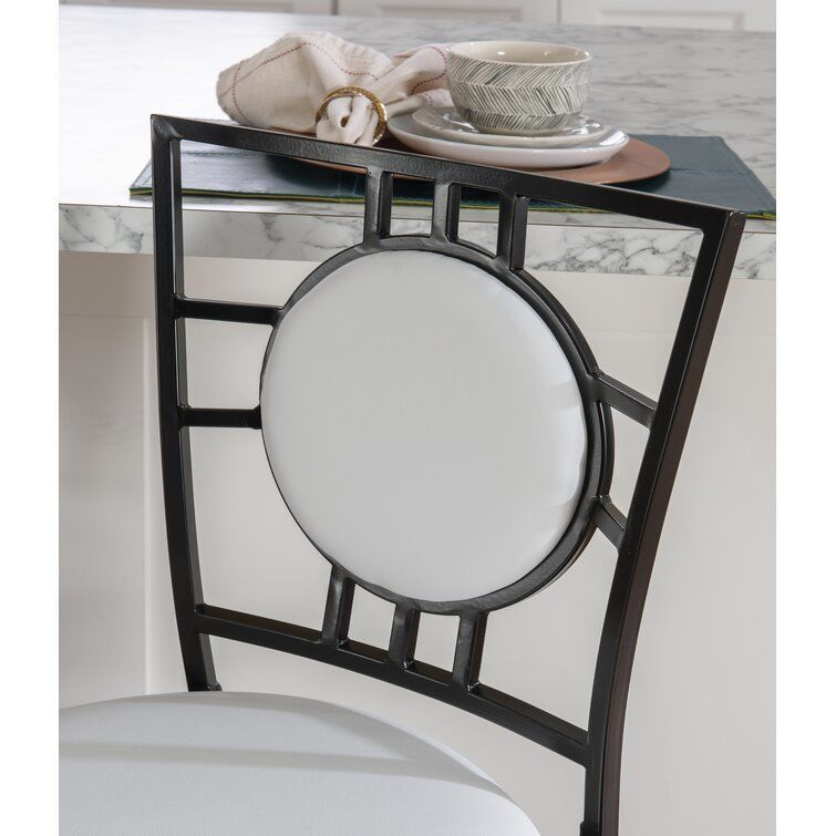 Vinciguerra Medieval Counter Stool Iron Tall Chair 3D model_16