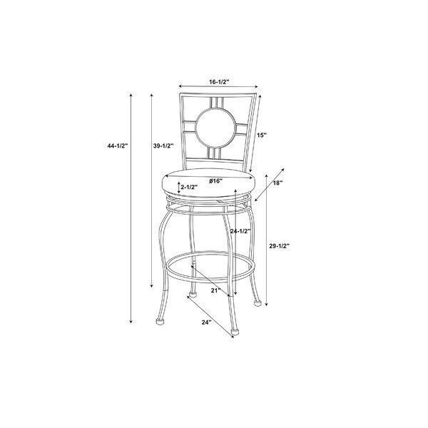 Vinciguerra Medieval Counter Stool Iron Tall Chair 3D model_1