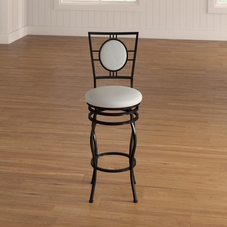 Vinciguerra Medieval Counter Stool Iron Tall Chair 3D model_11