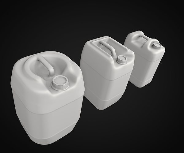 Plastic Jerry Cans 3D model