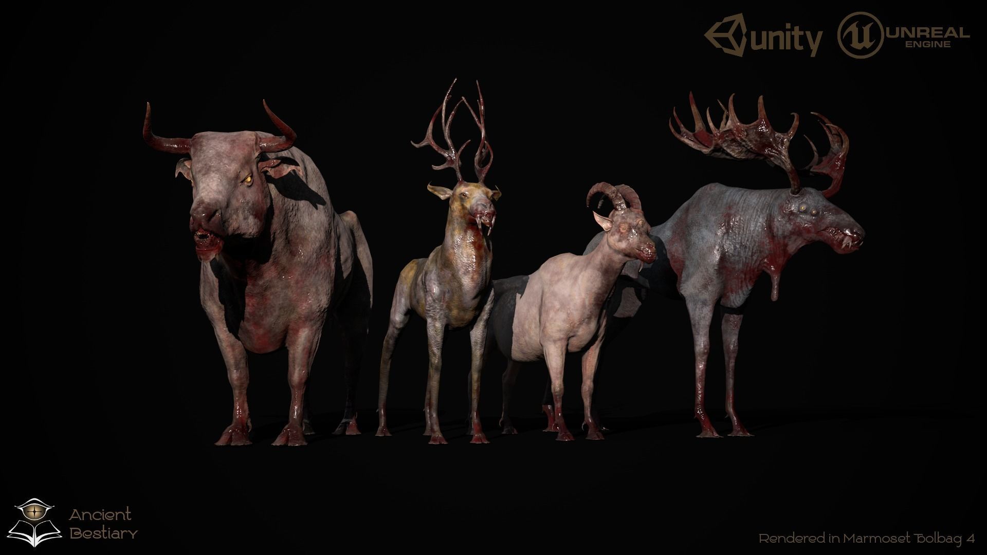 Horror Beasts Pack 3D Model Collection_5