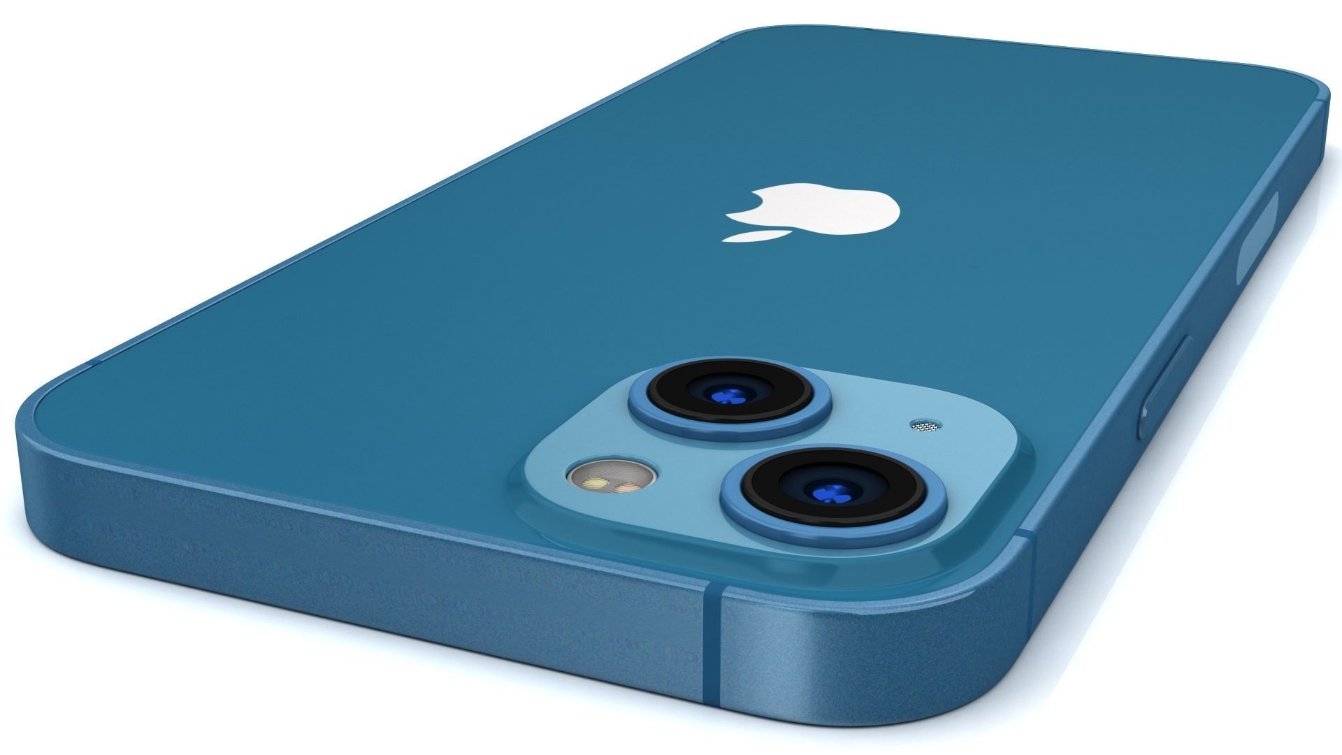 Apple iPhone 13 Blue In Official Color 3D model 3D model_5