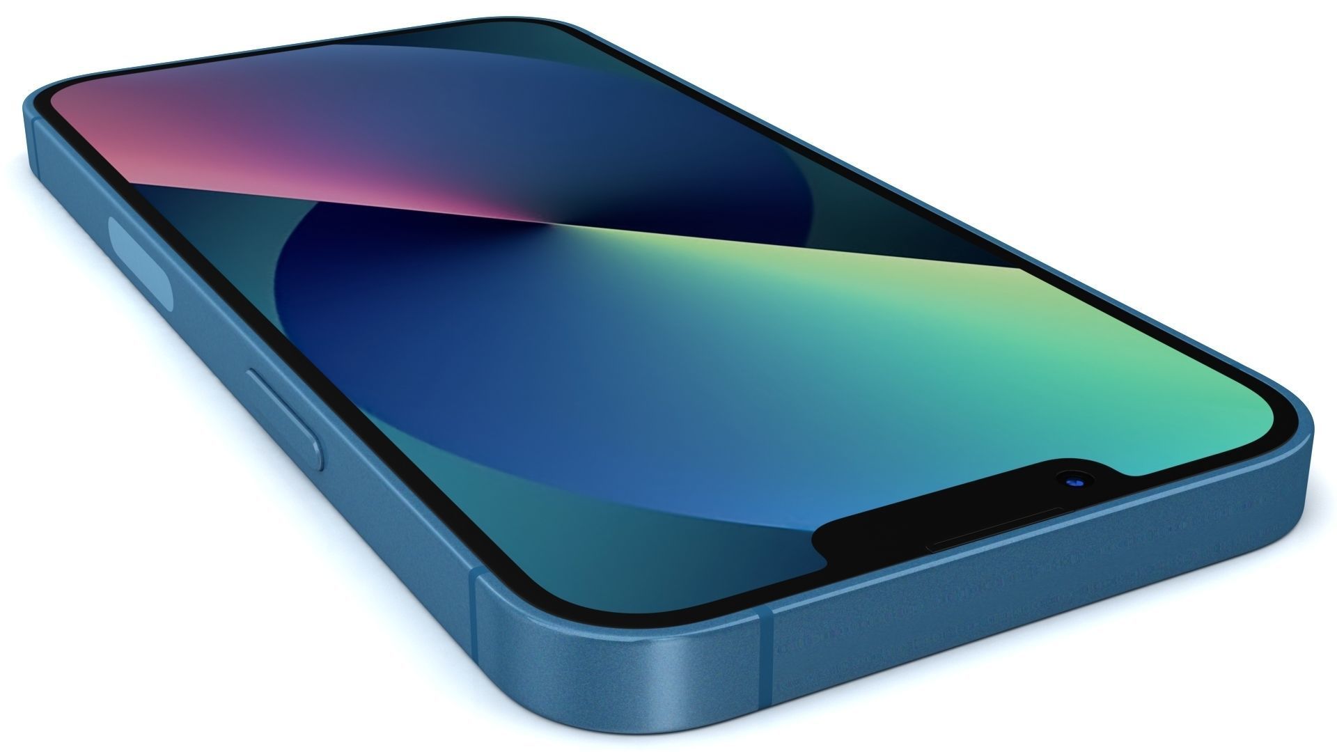 Apple iPhone 13 Blue In Official Color 3D model 3D model_7