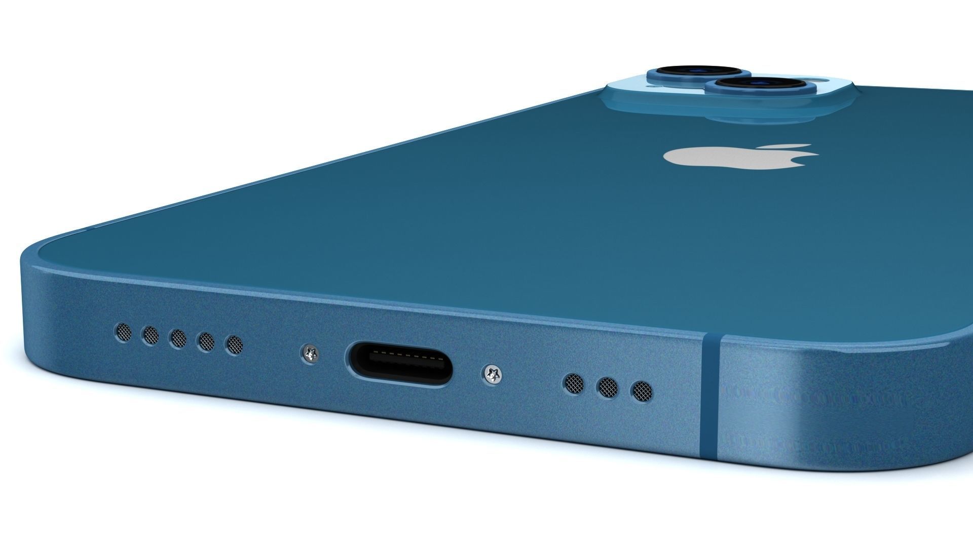 Apple iPhone 13 Blue In Official Color 3D model 3D model_6
