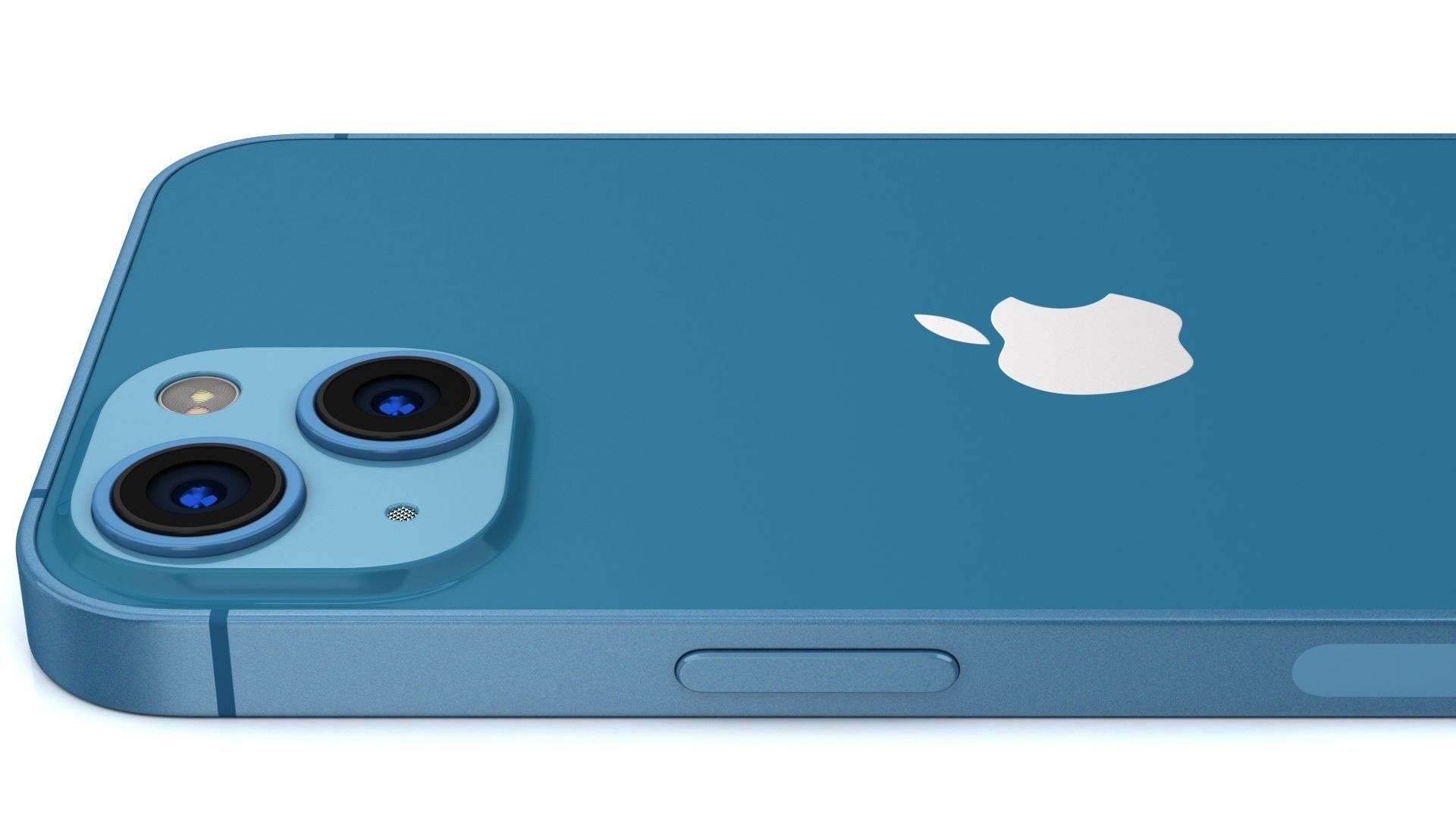 Apple iPhone 13 Blue In Official Color 3D model 3D model_8