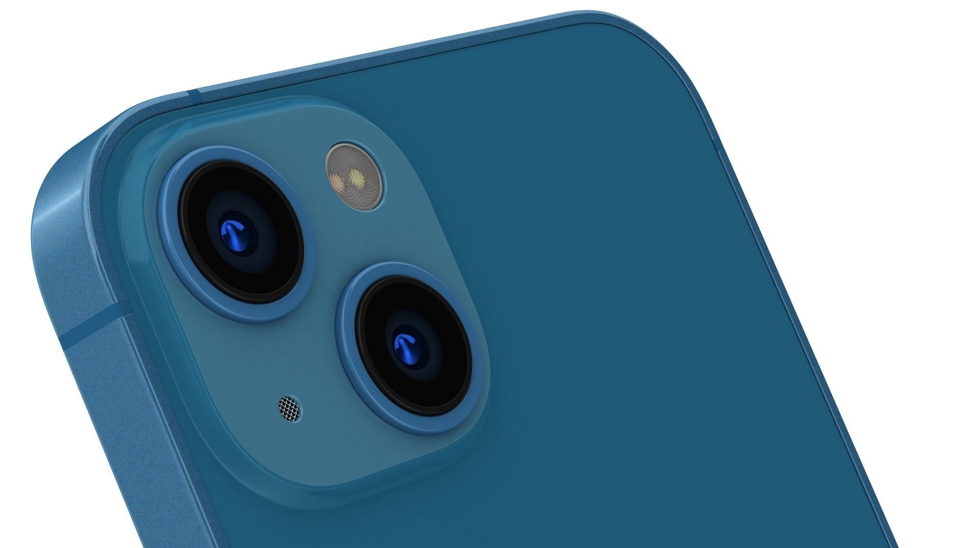 Apple iPhone 13 Blue In Official Color 3D model 3D model_4