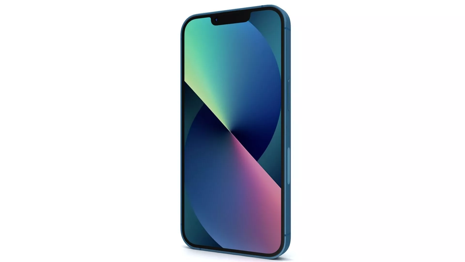 Apple iPhone 13 Blue In Official Color 3D model 3D model