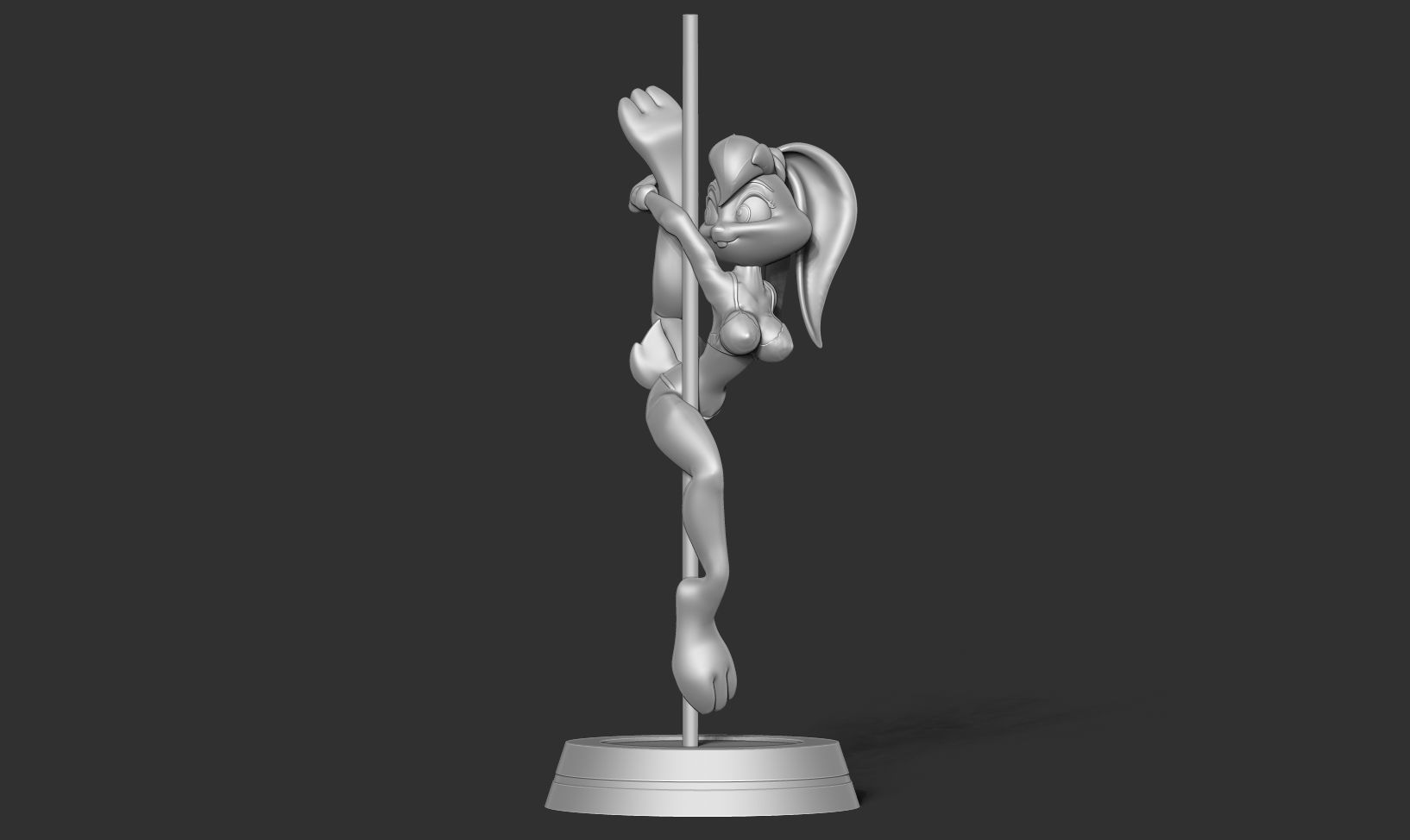 Lola Bunny - Pole Dancing Fanart 3D print model_10