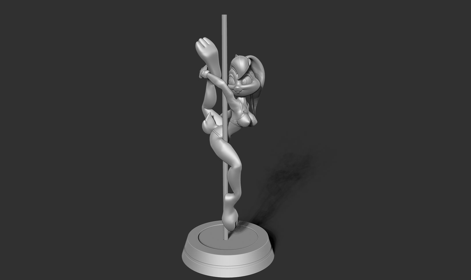 Lola Bunny - Pole Dancing Fanart 3D print model_16