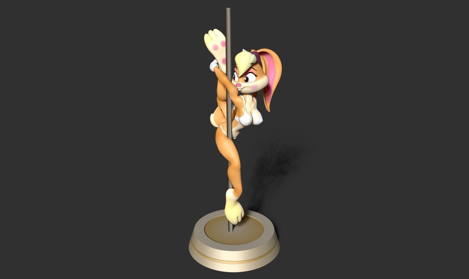 Lola Bunny - Pole Dancing Fanart 3D print model_13