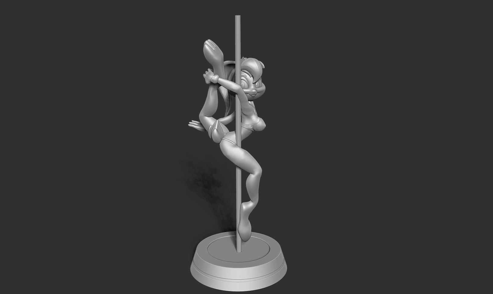 Lola Bunny - Pole Dancing Fanart 3D print model_14