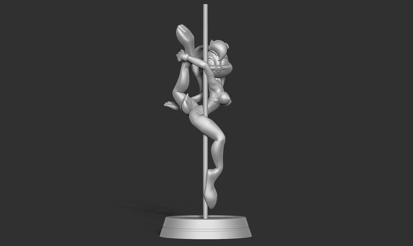 Lola Bunny - Pole Dancing Fanart 3D print model_8