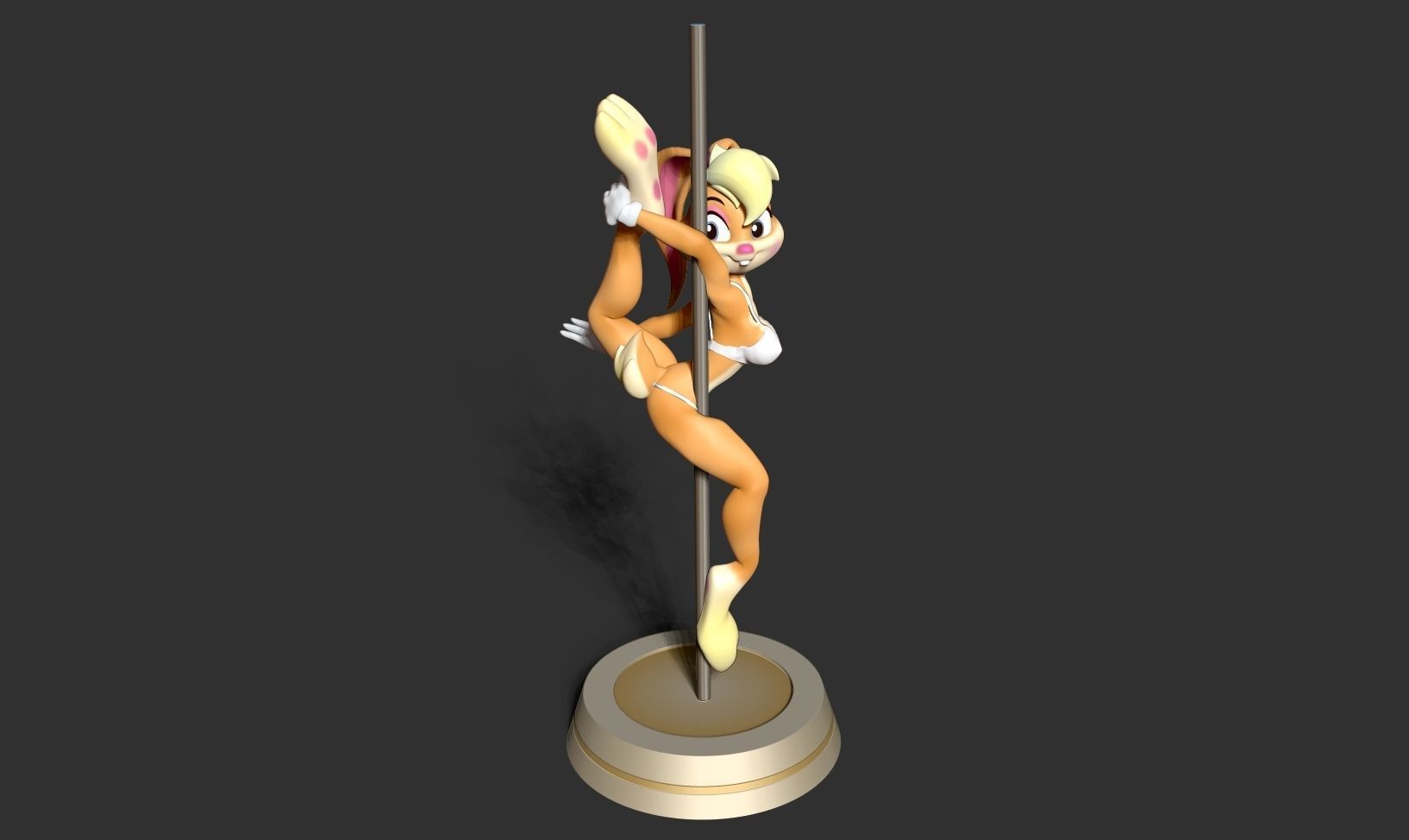 Lola Bunny - Pole Dancing Fanart 3D print model_15