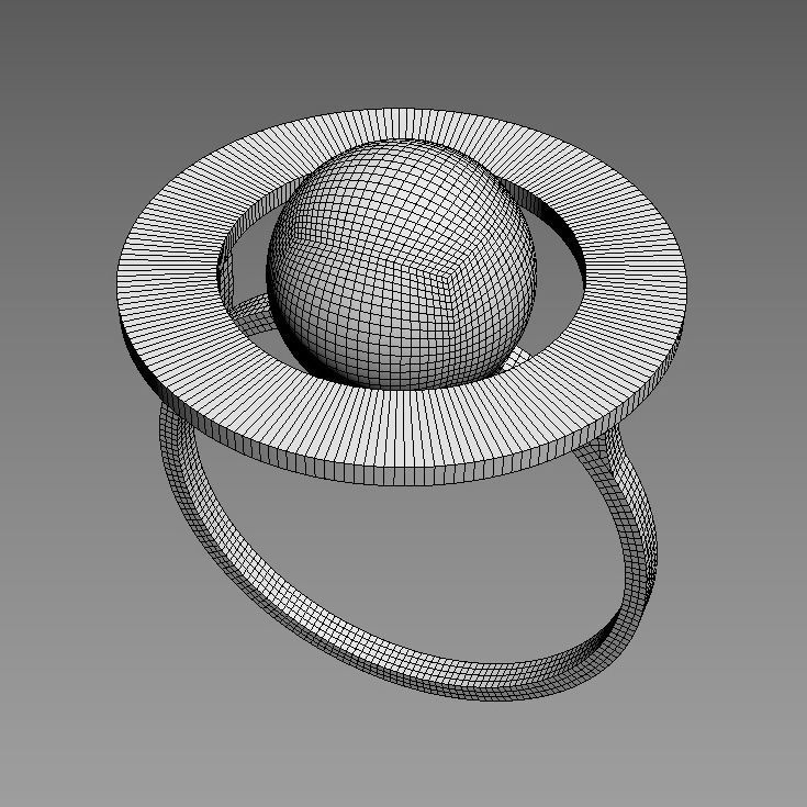Planet ring 3D print model_20