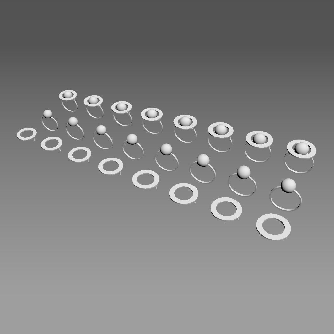 Planet ring 3D print model_18