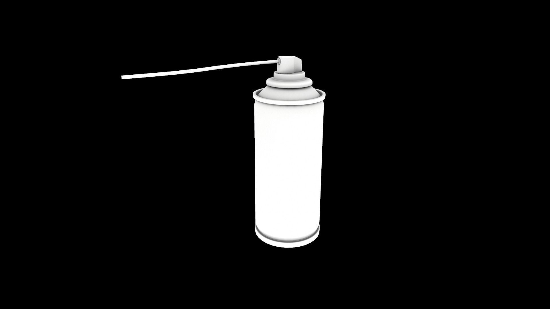 Spry Can Lubrificant Game Ready Low-poly 3D model_13