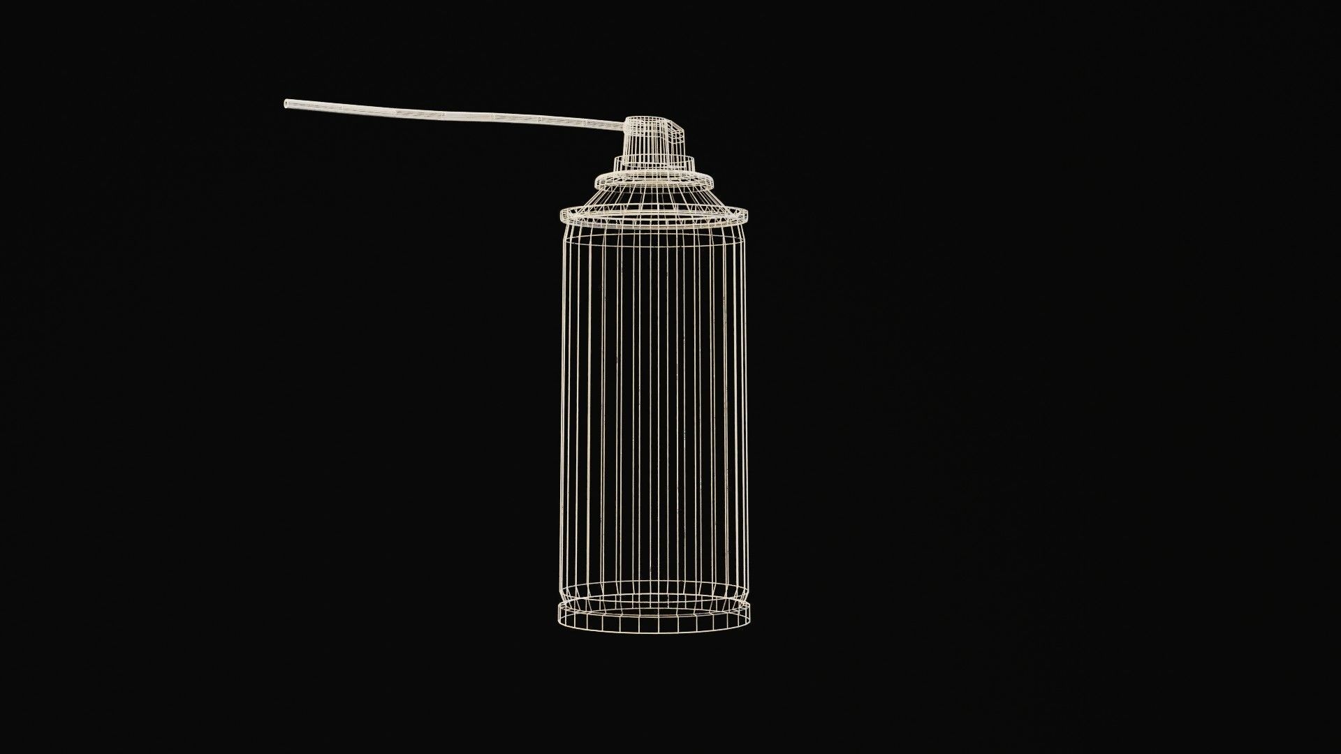 Spry Can Lubrificant Game Ready Low-poly 3D model_3