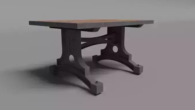 Steampunk Wood Table