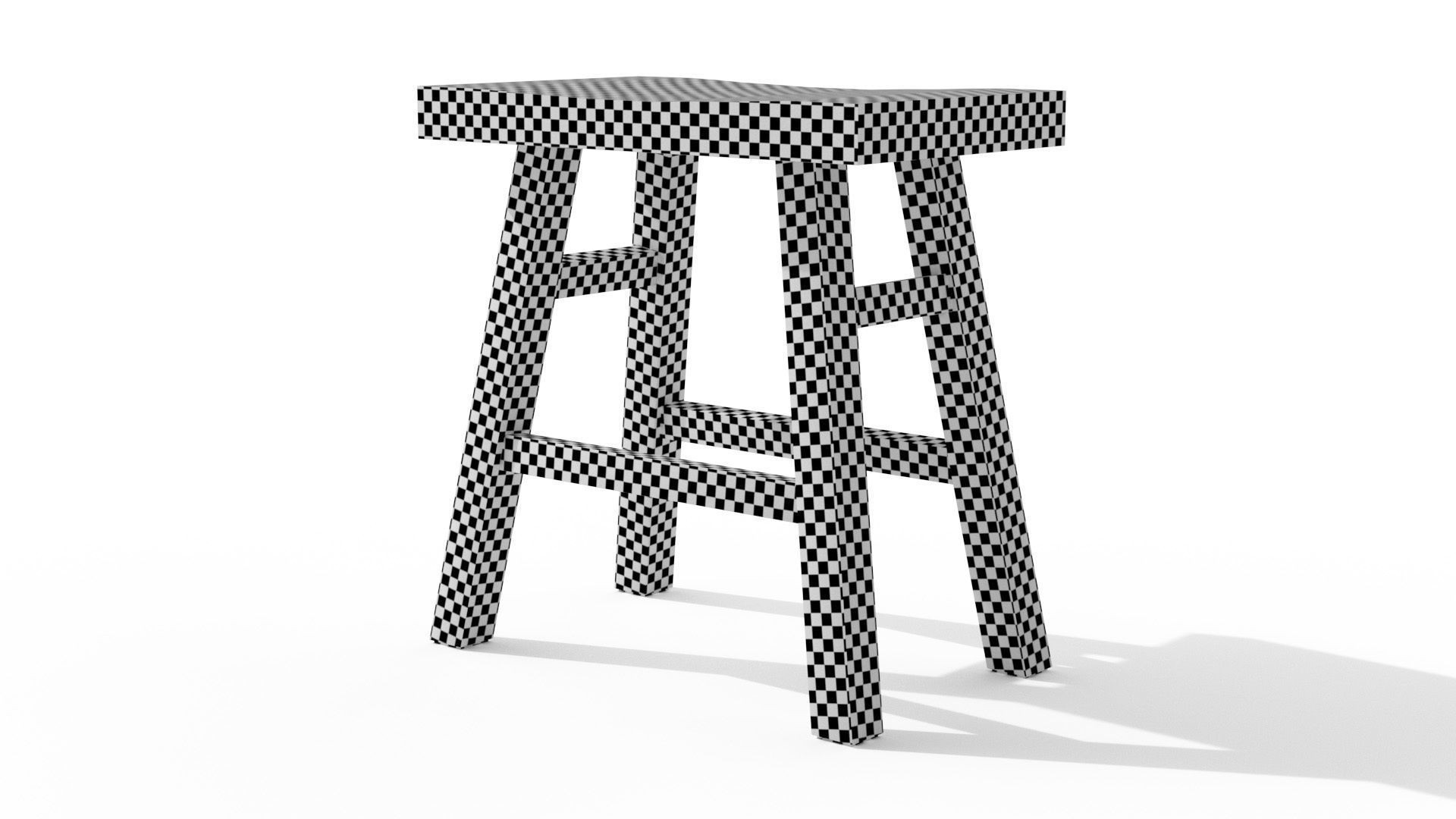 Leiden Charcoal Stool Low-poly 3D model_19