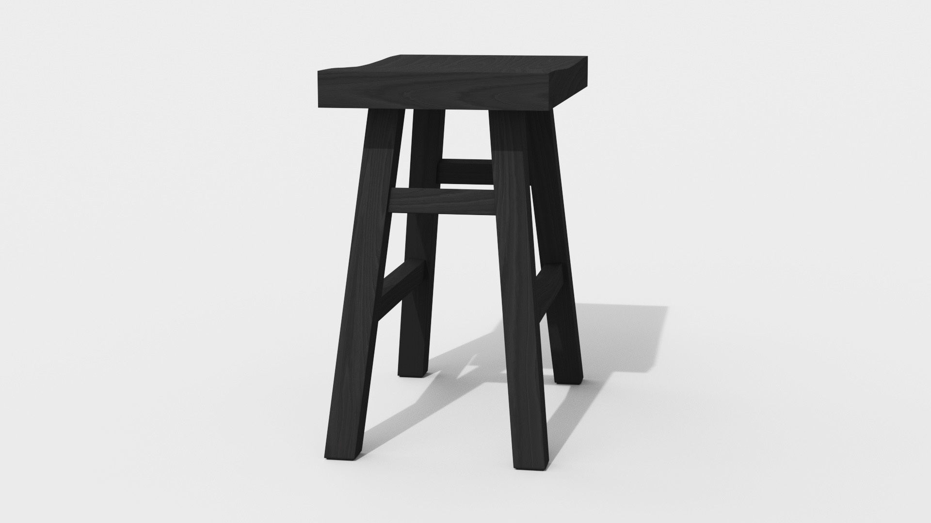Leiden Charcoal Stool Low-poly 3D model_28