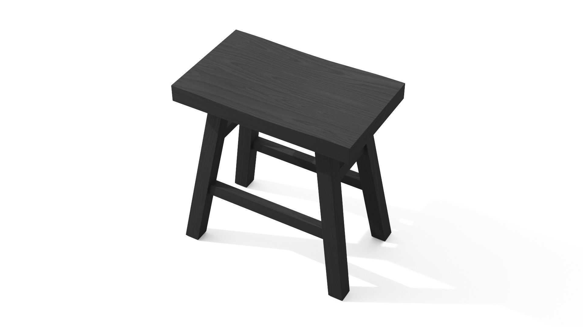Leiden Charcoal Stool Low-poly 3D model_4