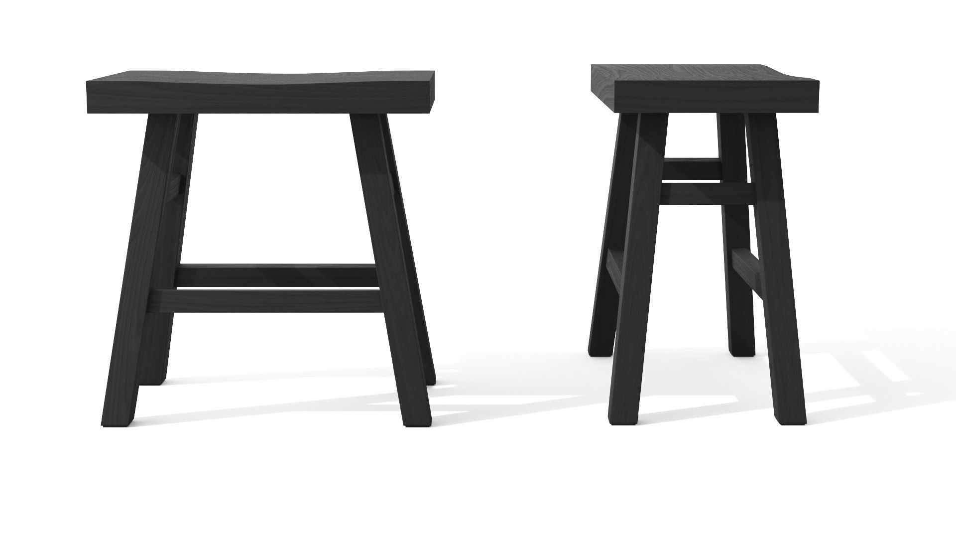 Leiden Charcoal Stool Low-poly 3D model_8