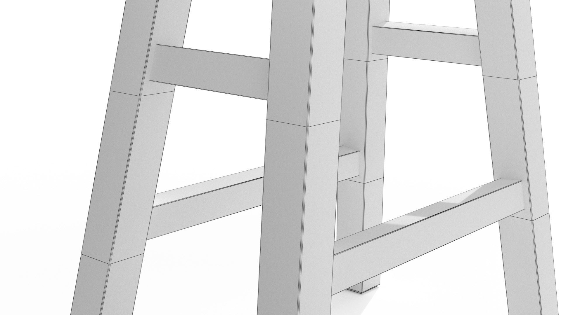 Leiden Charcoal Stool Low-poly 3D model_13