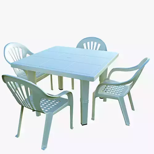 Plastic Table 3D model