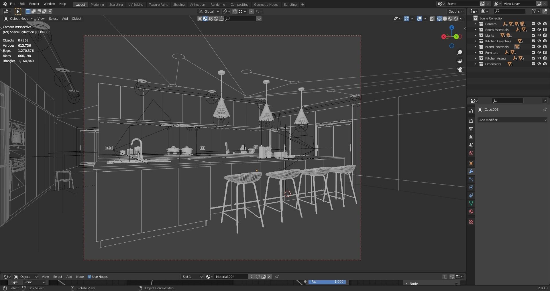 Modern Kitchen 3D model_9