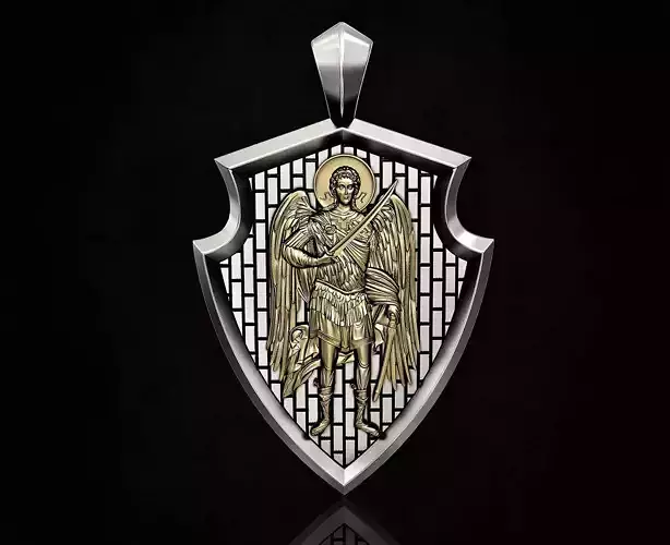 Angel with sword pendant