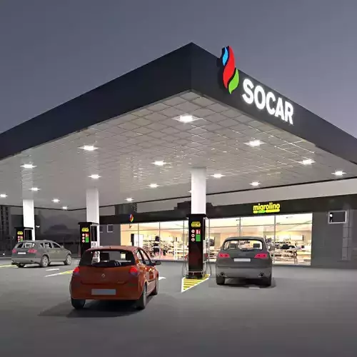 Socar station 3D model
