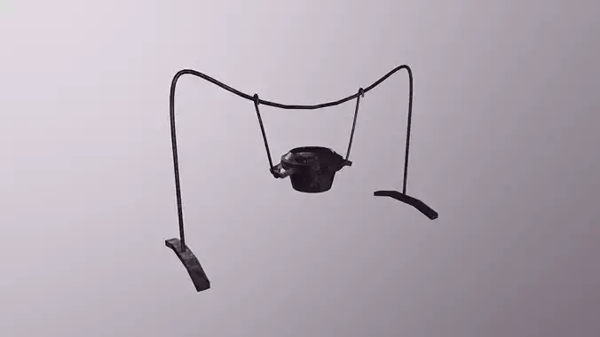 Medieval Pot Game Ready Low Poly 3D Model 